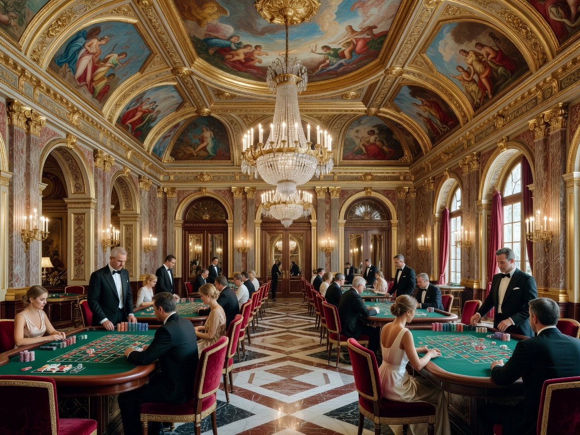 Casino de Monte-Carlo Architectural Details and Grand Gaming Room