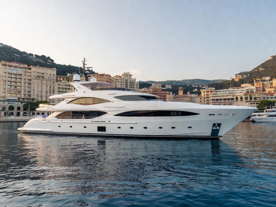 Port Hercule Superyacht in Monaco Waters